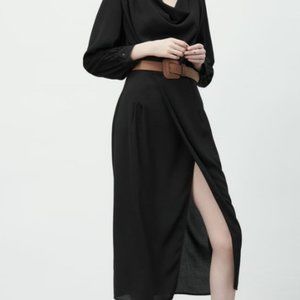 Zara Belted Midi Dress